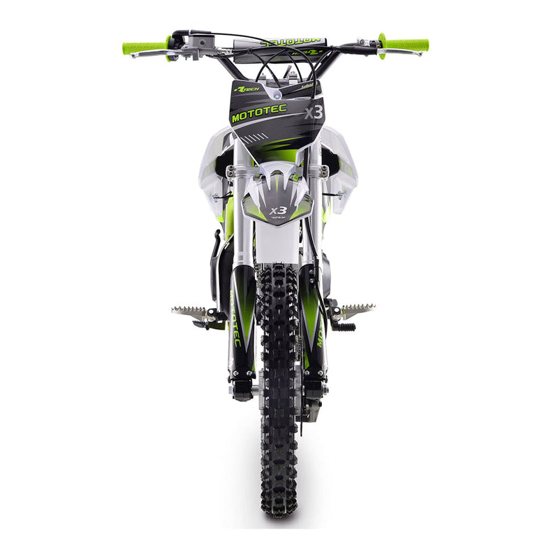 MOTOTEC X3 125CC 4-Stroke Green Gas-Powered Dirt Bike (95731462)