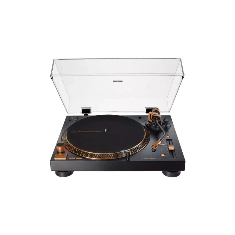 Audio Technica AT-LP120XUSB-BZ Direct Drive USB Turntable, Bronze 3-Speed, Built-in Preamp, Vinyl to Digital Conversion