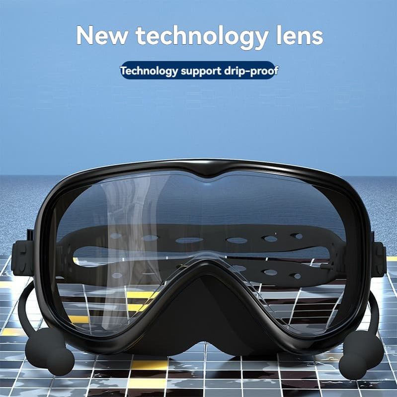 Silicone  Large-Frame Goggle - HD Anti-Fog For Men & Women