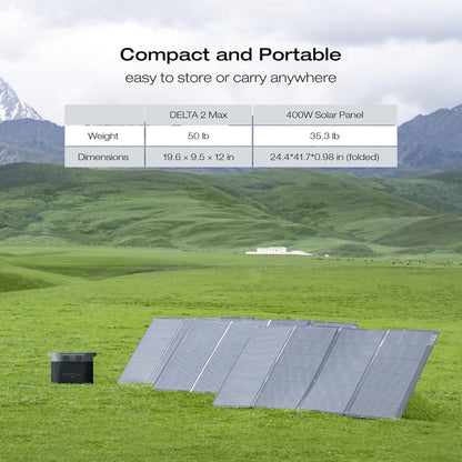 Portable Power Station Delta 2 Max – 2400W Solar Generator