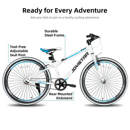 JOYSTAR Lubbock 20" 24" Kids Mountain Bike Single Speed Bicycle