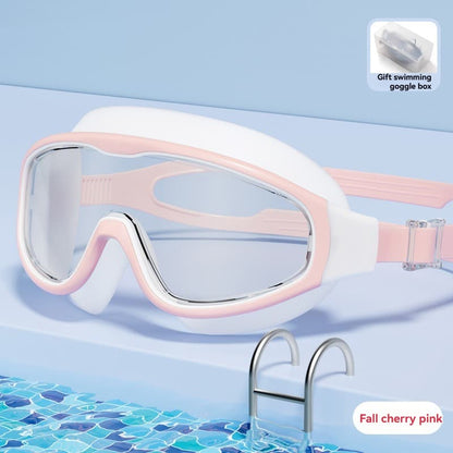 Large-Frame Swim Goggles - Anti-Fog HD For Men & Women