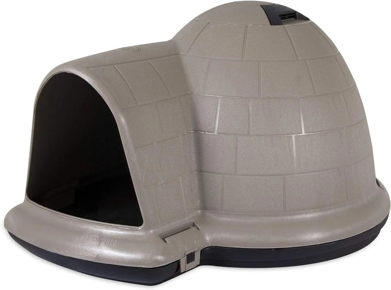 Petmate Indigo Dog House (Igloo Dog House, Made in USA with 90% Recycled Materials, All Weather Protection Pet Shelter) for XL Dogs 90 to 125 pounds, Made in USA