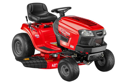 Craftsman T110 42-in Riding Lawn Mower 17.5 HP Briggs & Stratton Engine 7-Speed Transmission Model 13AN77XS093