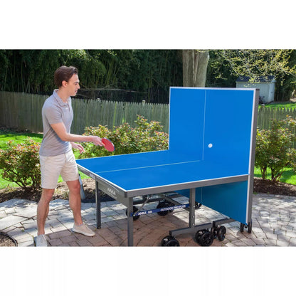 JOOLA Nova Pro Plus Outdoor Table Tennis Table with Weatherproof Net, 95 ft, Foldable, Aluminum Surface