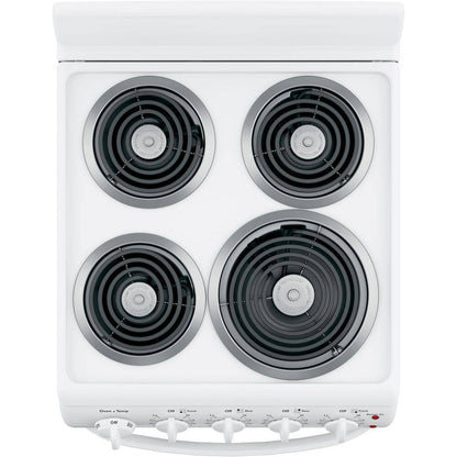 20 in. 4 Burner Element Free-Standing Electric Range in White