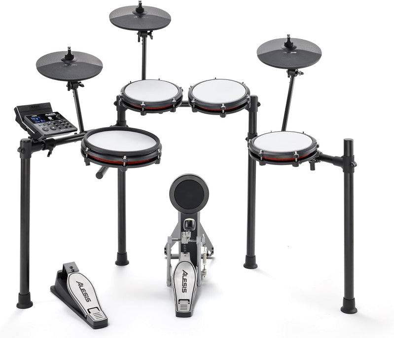 Nitro Max Electric Drum Set with Mesh Pads & Bluetooth