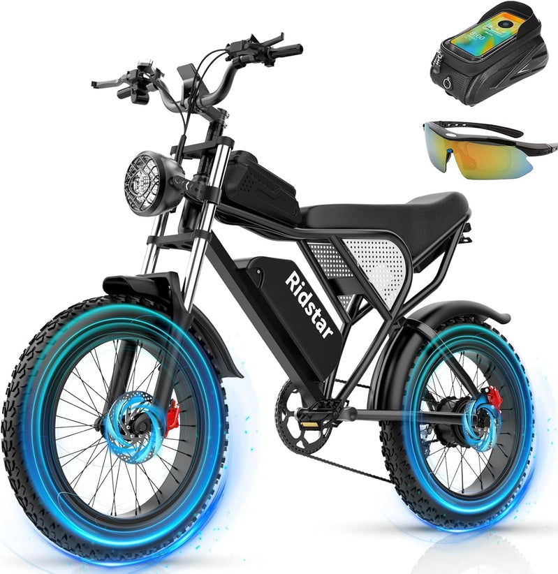 Electric Bike Q20, 2000W, 37Mph, 20" Fat Tires