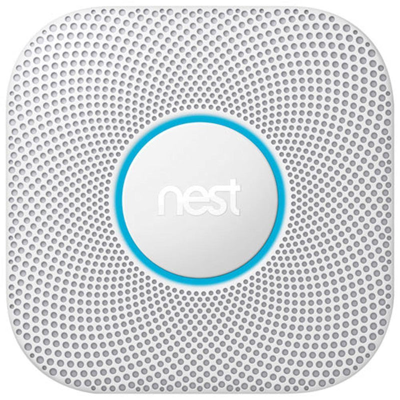 Google Nest Protect 2nd Gen Wired Smoke & CO Alarm with Voice Alerts and Phone Notifications