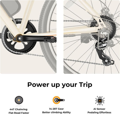 Eb5 Electric Bike 500W Motor 40Miles 20Mph